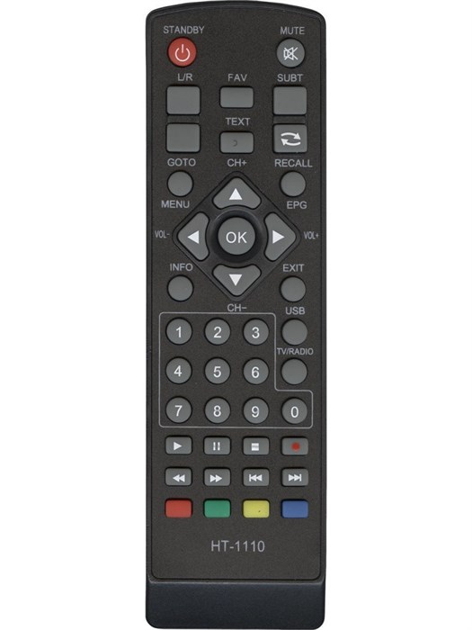 Пульт DVB-T2 для цифровой приставки Cadena HT-1110 - фото 14186
