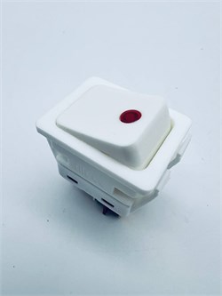 HC-1194109 Выключатель клавишный C6053PLNAB красная линза, белый корпус (1130200149) HC-1194109 - фото 844688
