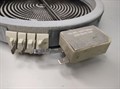 0530013925 Конфорка уценённая с расширением для электрической плиты Haier Рабочая, повреждён термостат 0530013925/БУ